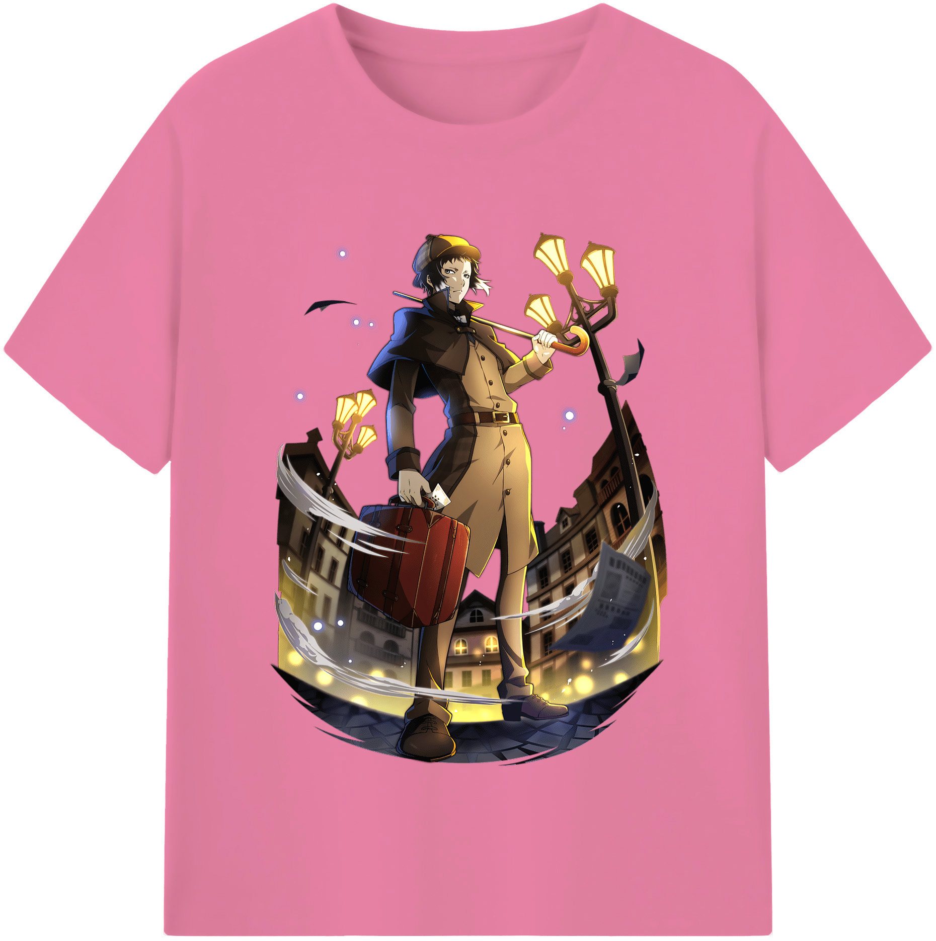 （画像用） 文豪ストレイドッグス Bungo Stray Dogs 綿100％半袖Tシャツ（フロントプリント）